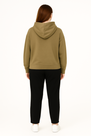 Gestuz Oversized Cotton-Blend Hoodie – Size L - Image 2
