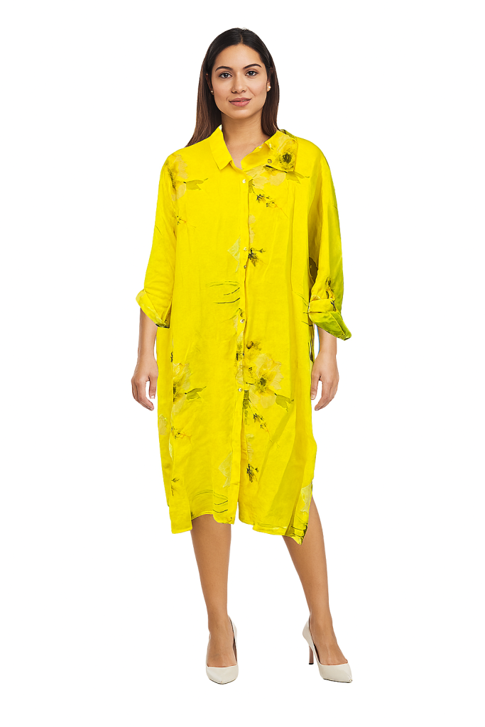 chiclady yellow dress shirt.
