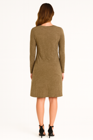 ATM Long Sleeve Cotton Dress - Size XS - Image 2