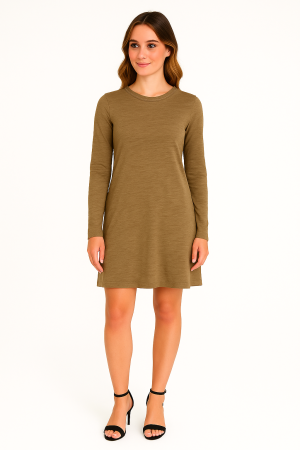 ATM Long Sleeve Cotton Dress - Size XS