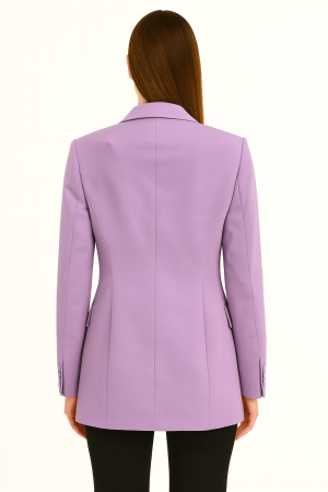 BCBGMAXAZRIA Lavender Single-Button Blazer – Size 4 - Image 2