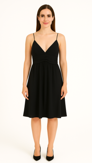 Ba&Sh Black Midi Slip Dress – Size 3