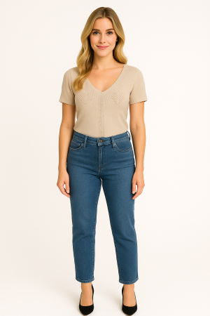 Bagatelle Beige Knit Top