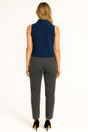 Black Halo Navy Sleeveless Top - Size 0 - Image 2