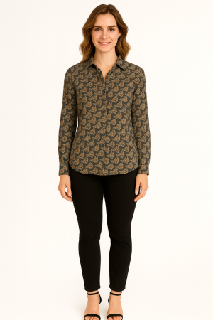 Brian Dales Paisley Print Shirt – Size M