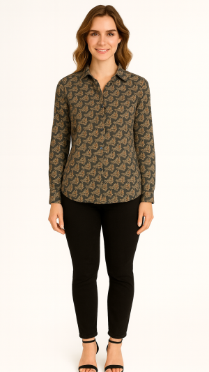 Brian Dales Paisley Print Shirt – Size M