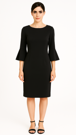 Calvin Klein Black Sheath Dress — Size 4