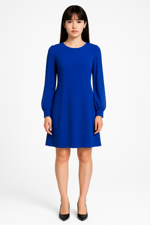 Calvin Klein Royal Blue Long Sleeve Dress – Size 10