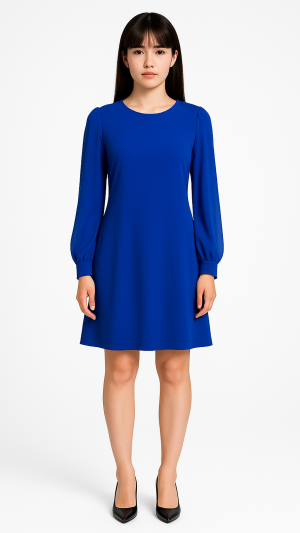 Calvin Klein Royal Blue Long Sleeve Dress – Size 10