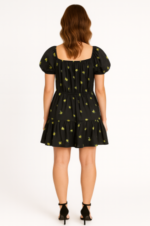 Eberjay Floral Puff Sleeve Dress – Size M - Image 2