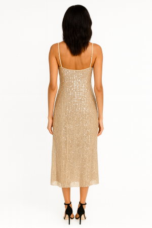 Elogenation Gold Sequin Slip Dress – Size 0 - Image 2