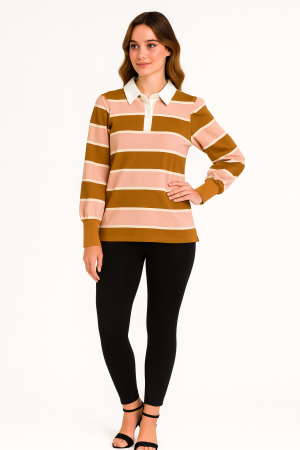 Veronica Beard Striped Rugby Top - Size S