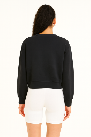 WSLY Black Crewneck Sweatshirt – Size L - Image 2