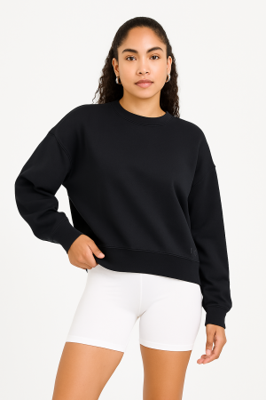 WSLY Black Crewneck Sweatshirt – Size L