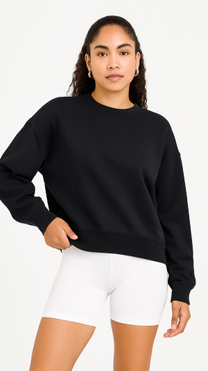 WSLY Black Crewneck Sweatshirt – Size L